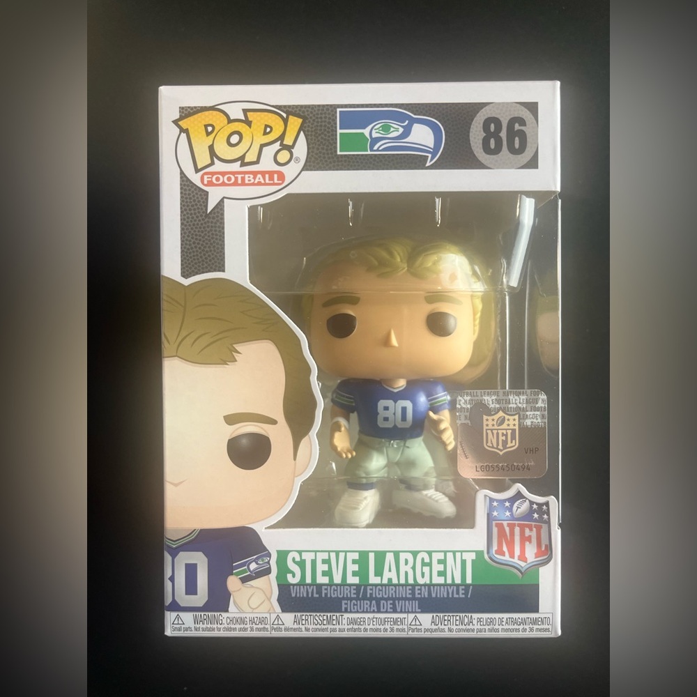 Funko Pop! Football Steve Largent Seattle Seahawks Throwback  NFL #86